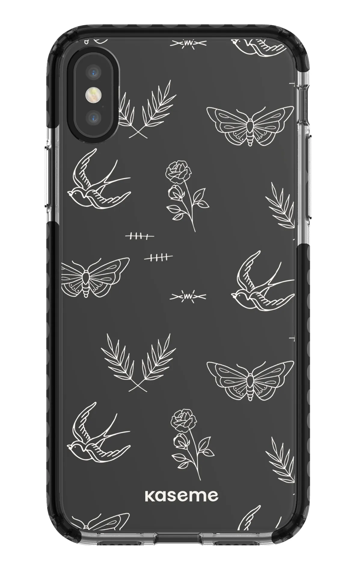 Ink white clear case