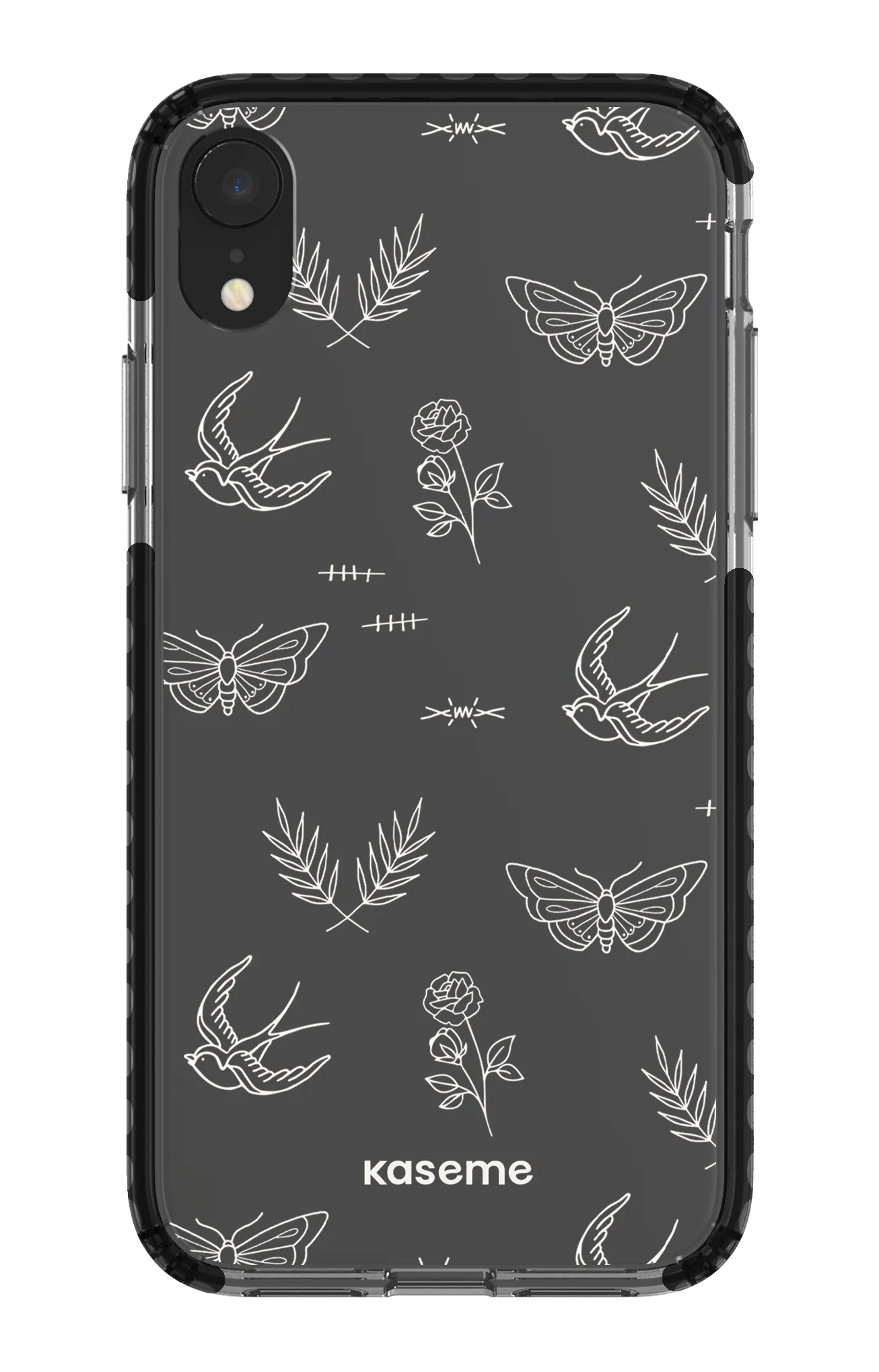 Ink white clear case