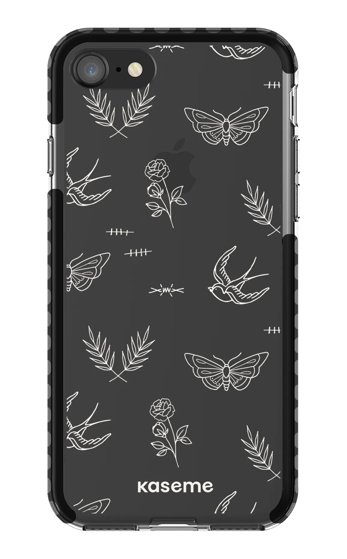 Ink white clear case