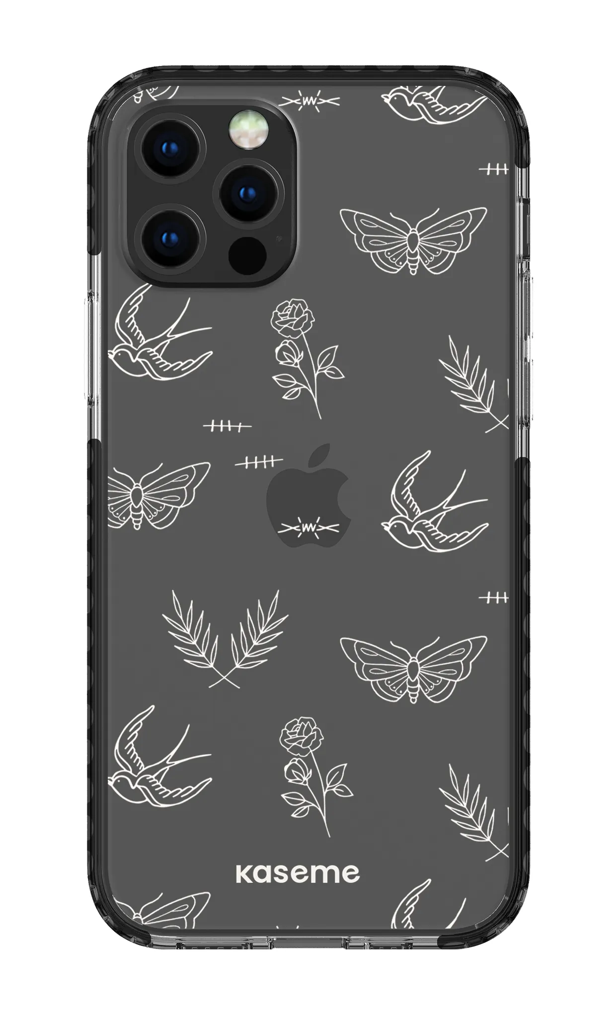 Ink white clear case