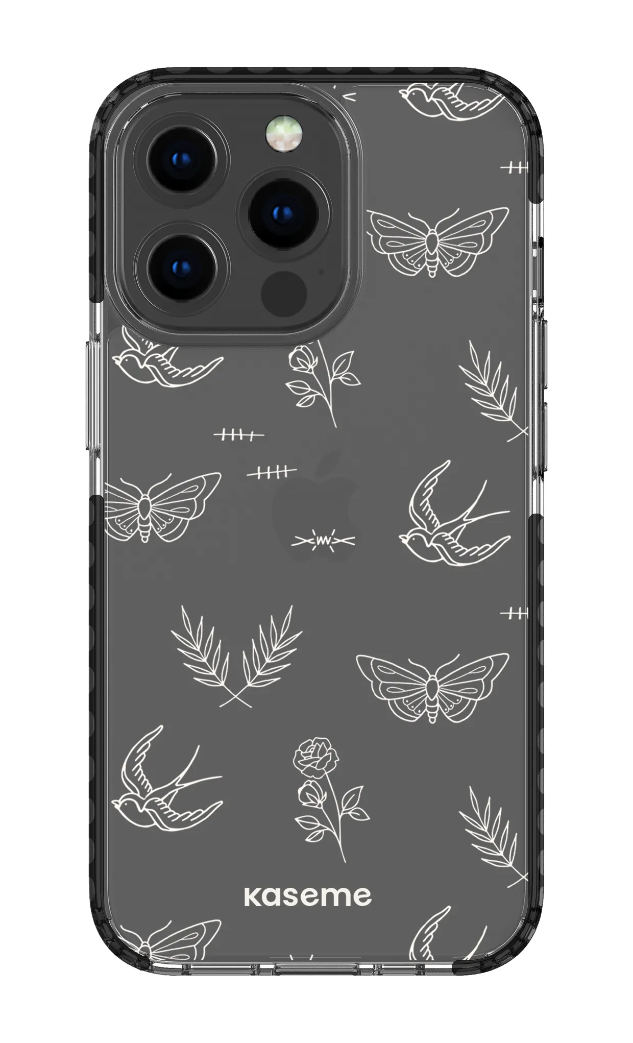 Ink white clear case