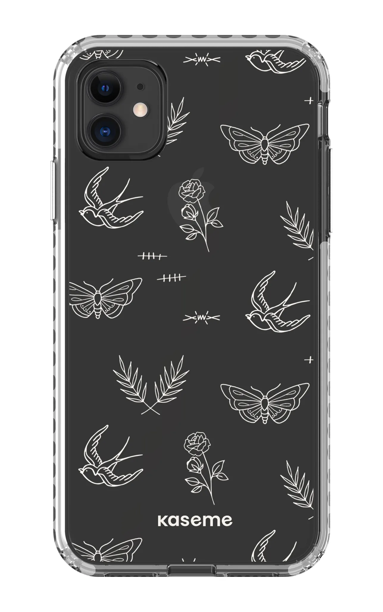 Ink white clear case