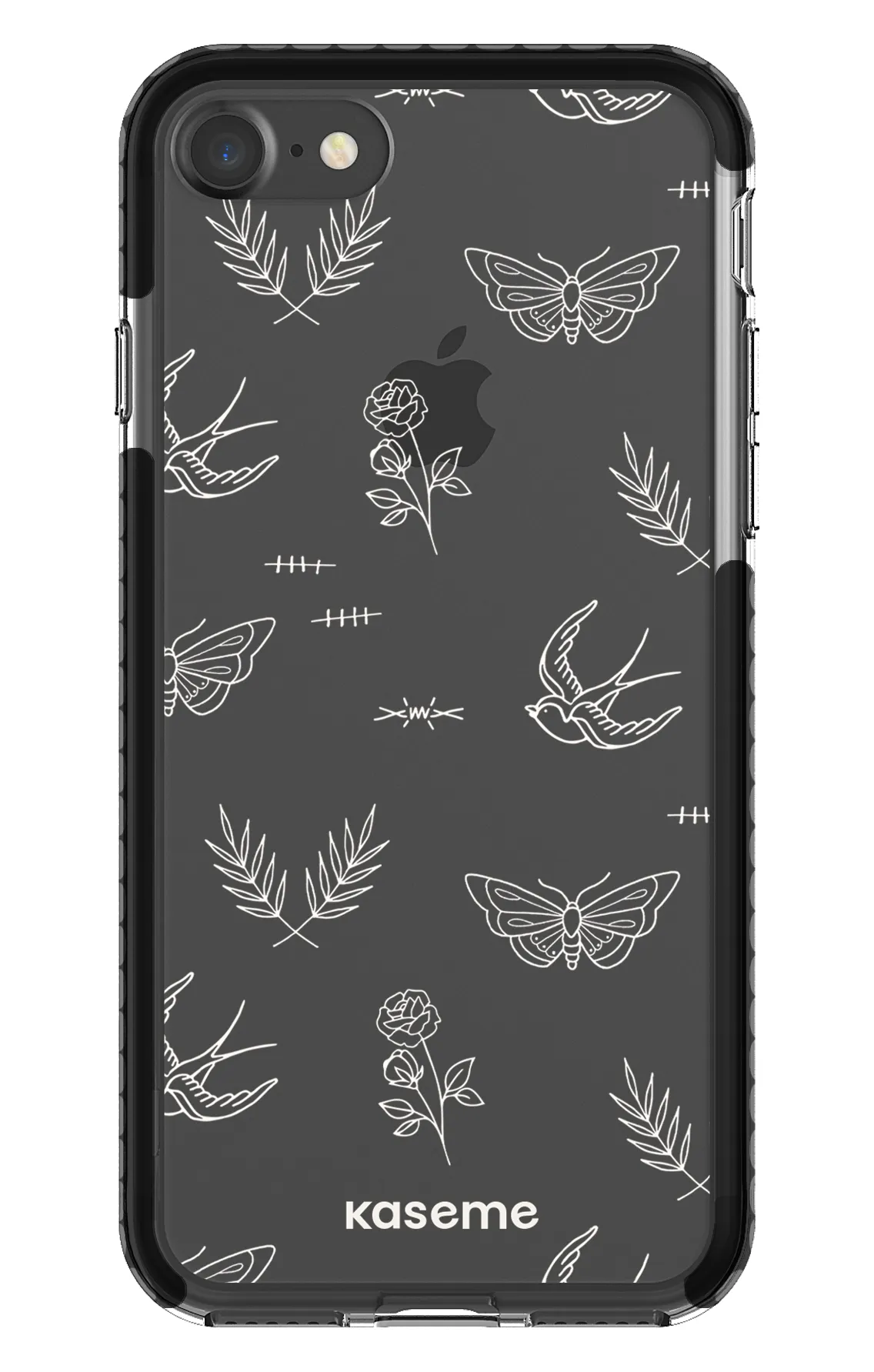 Ink white clear case
