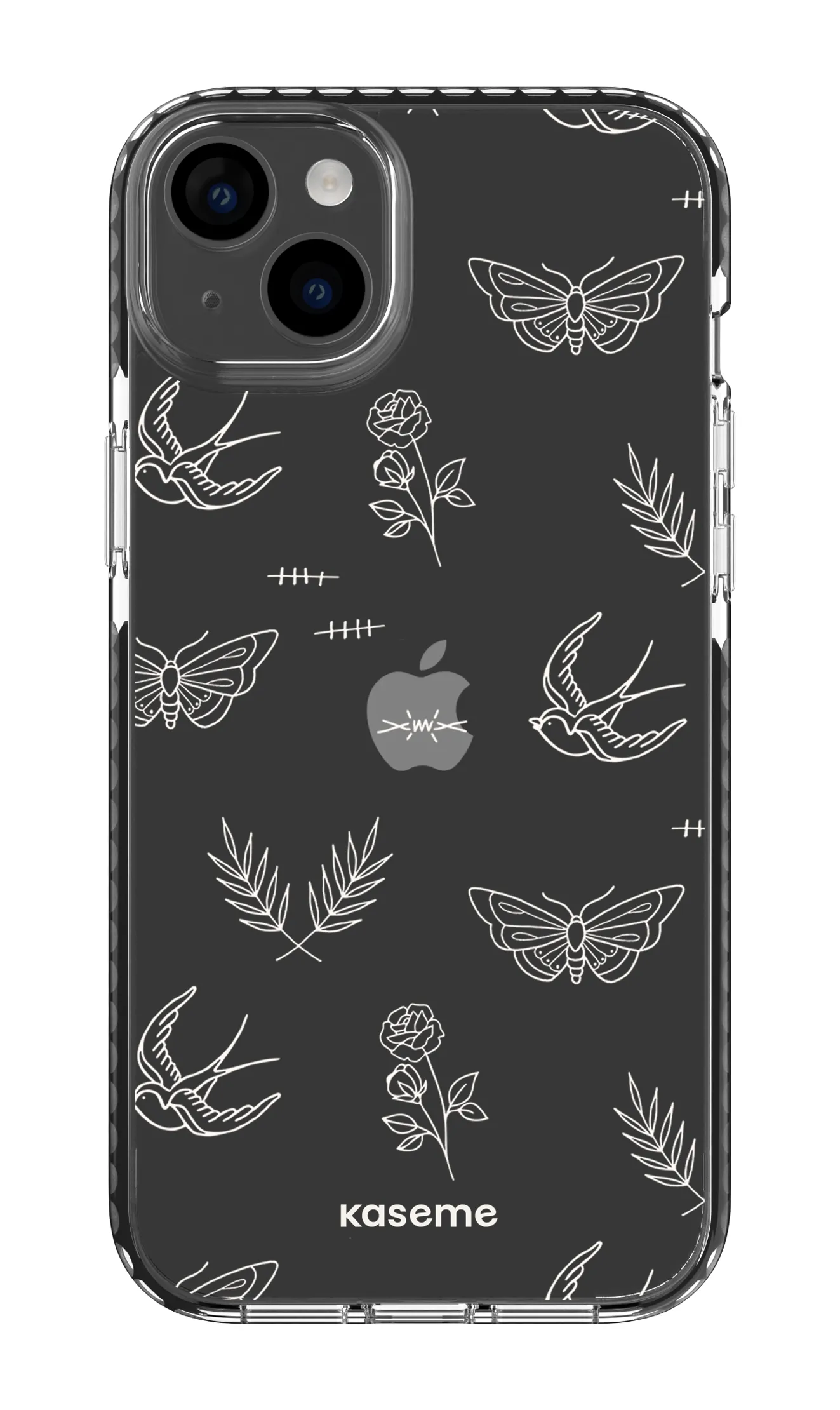 Ink white clear case