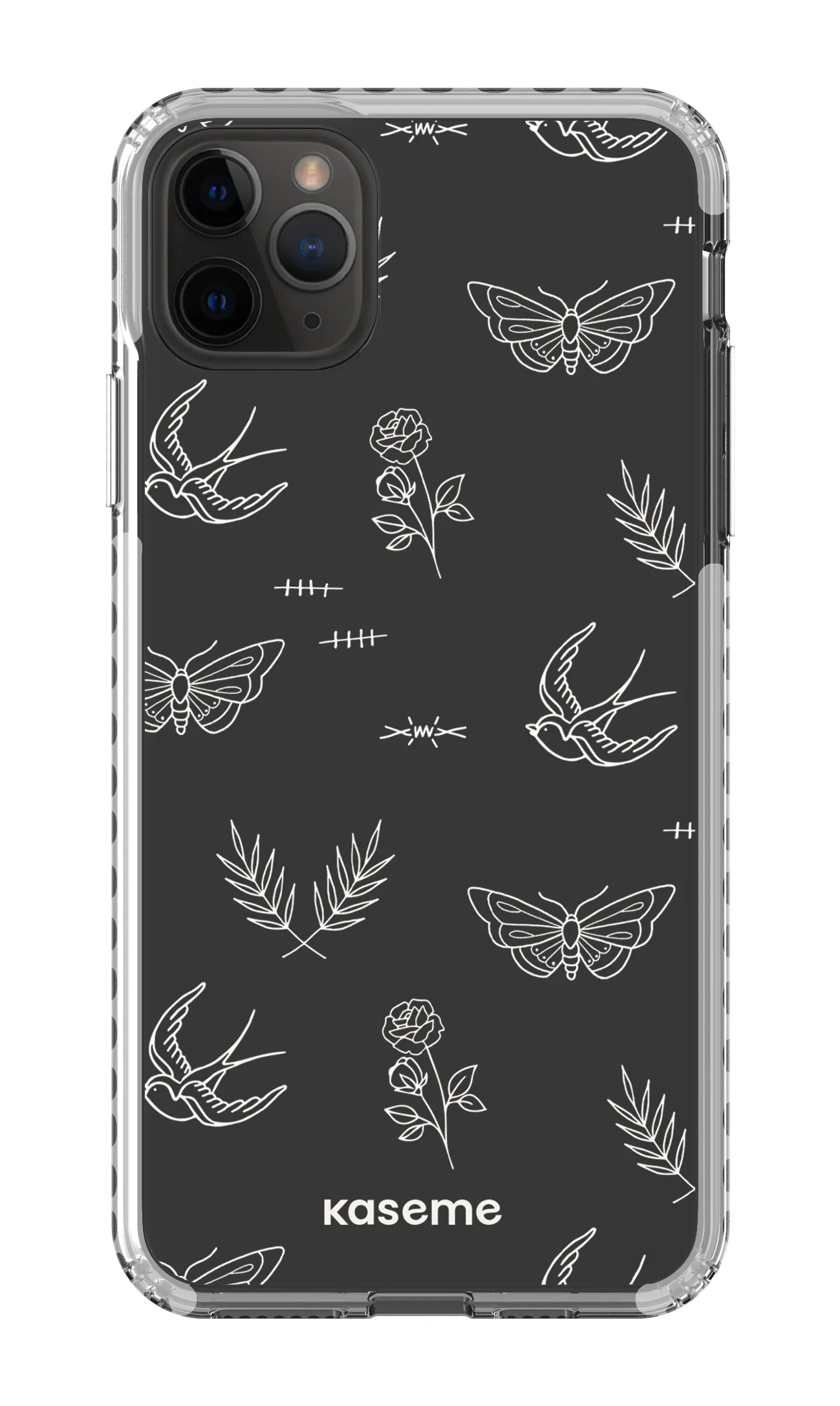 Ink white clear case