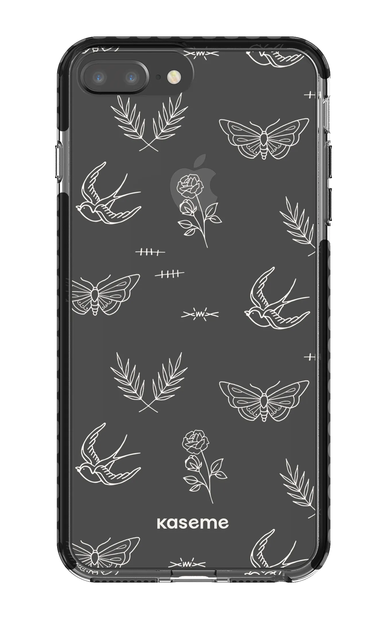 Ink white clear case