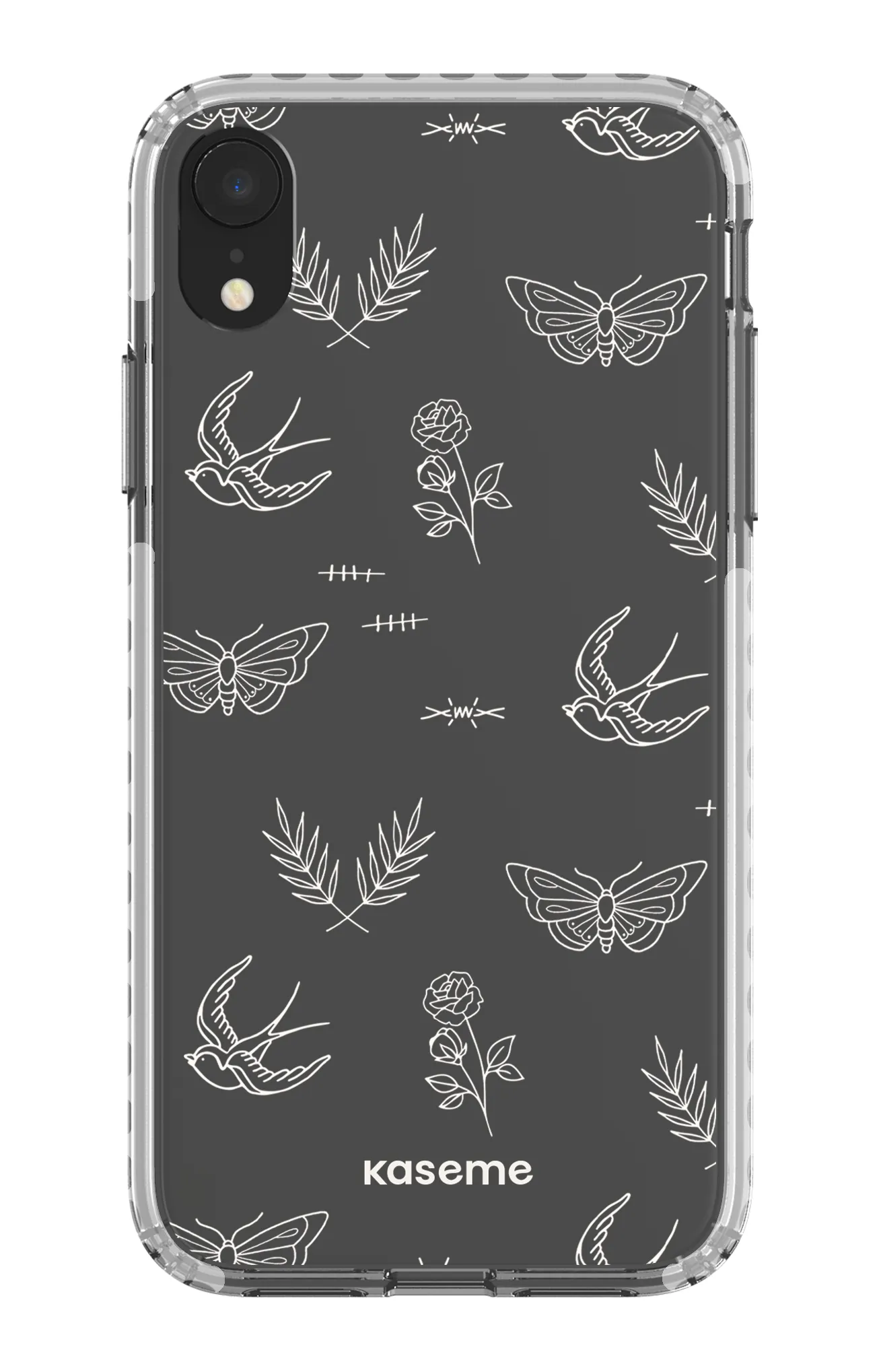 Ink white clear case