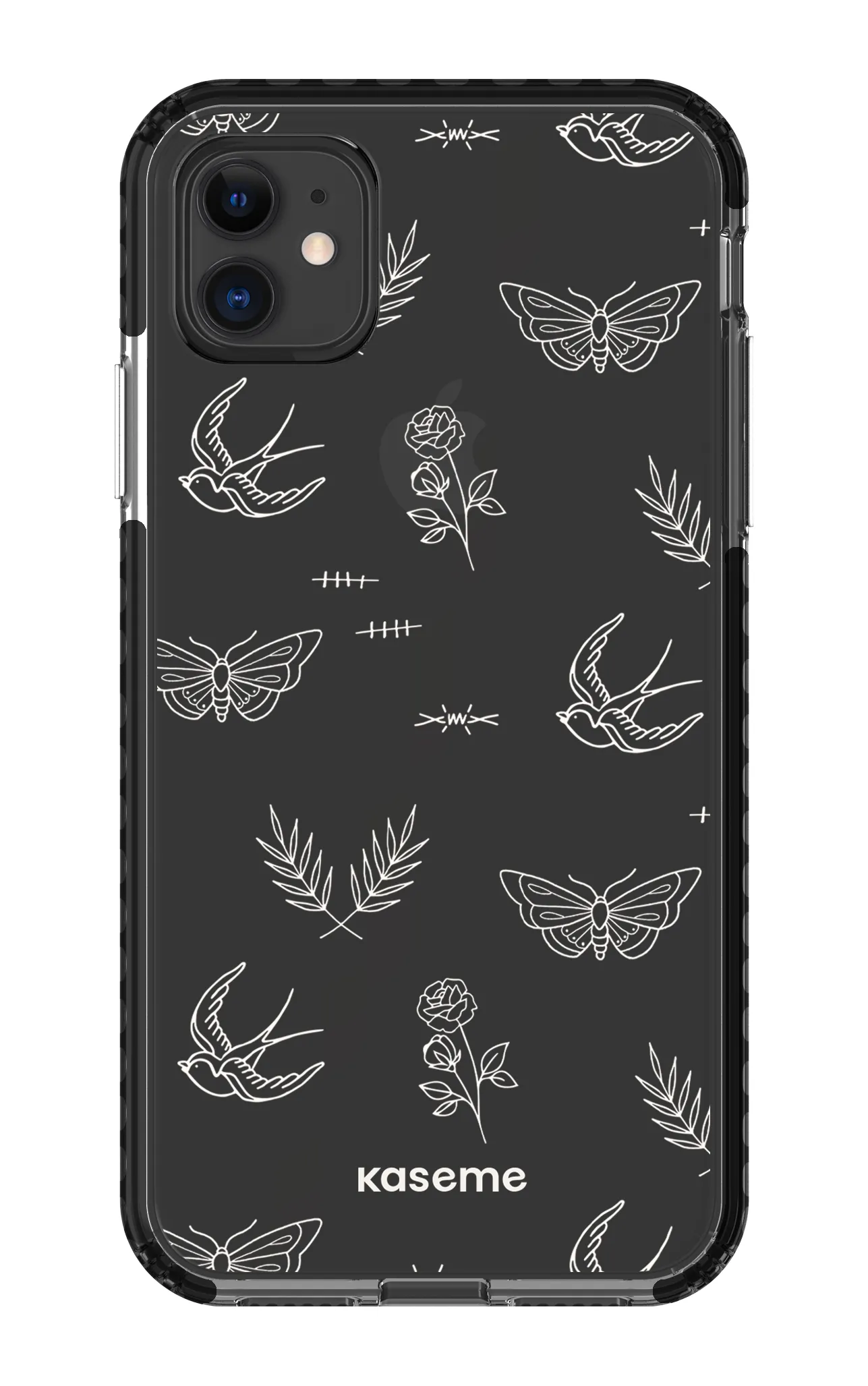 Ink white clear case