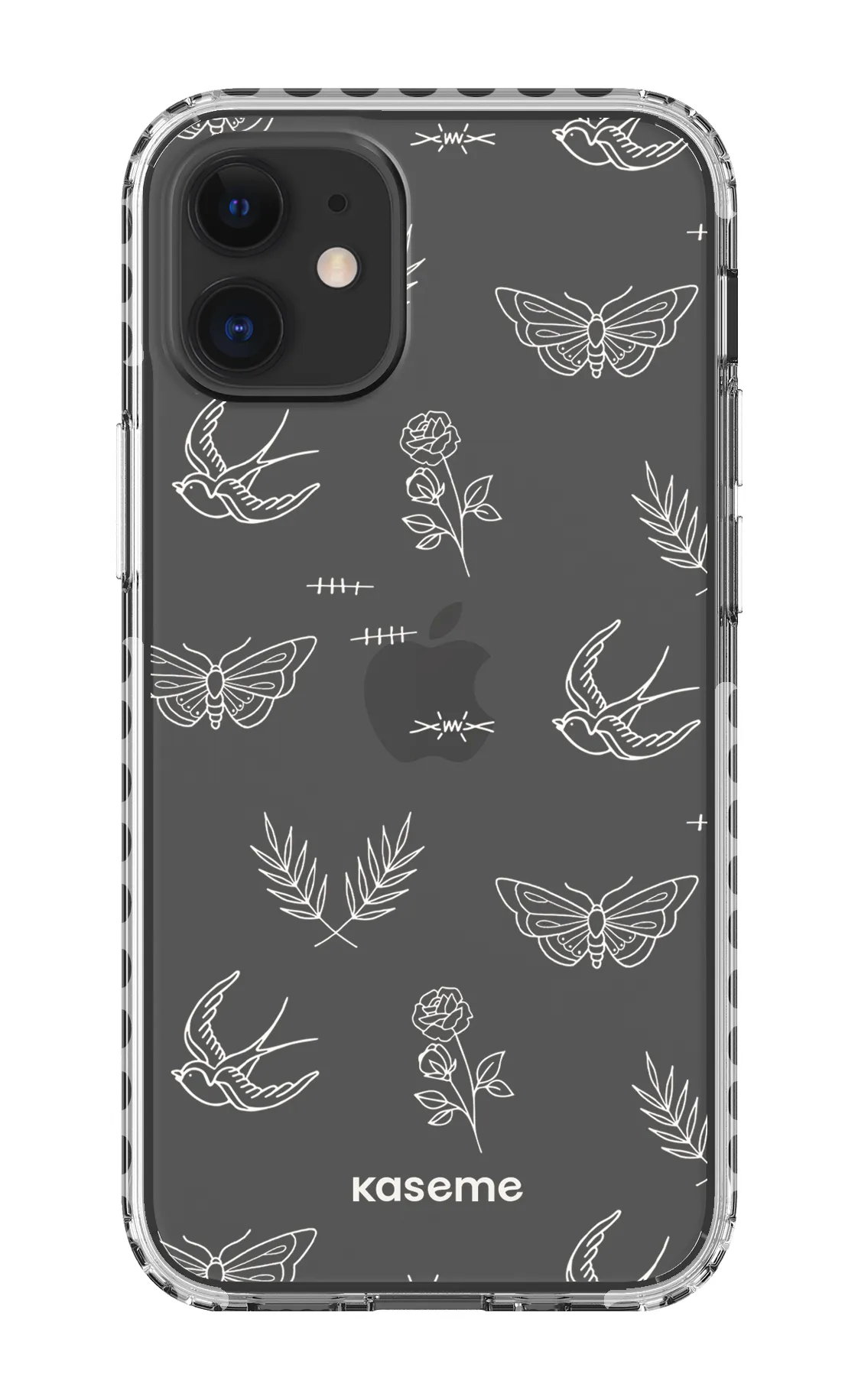 Ink white clear case