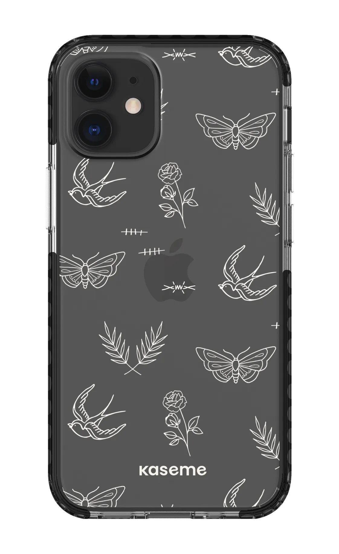 Ink white clear case