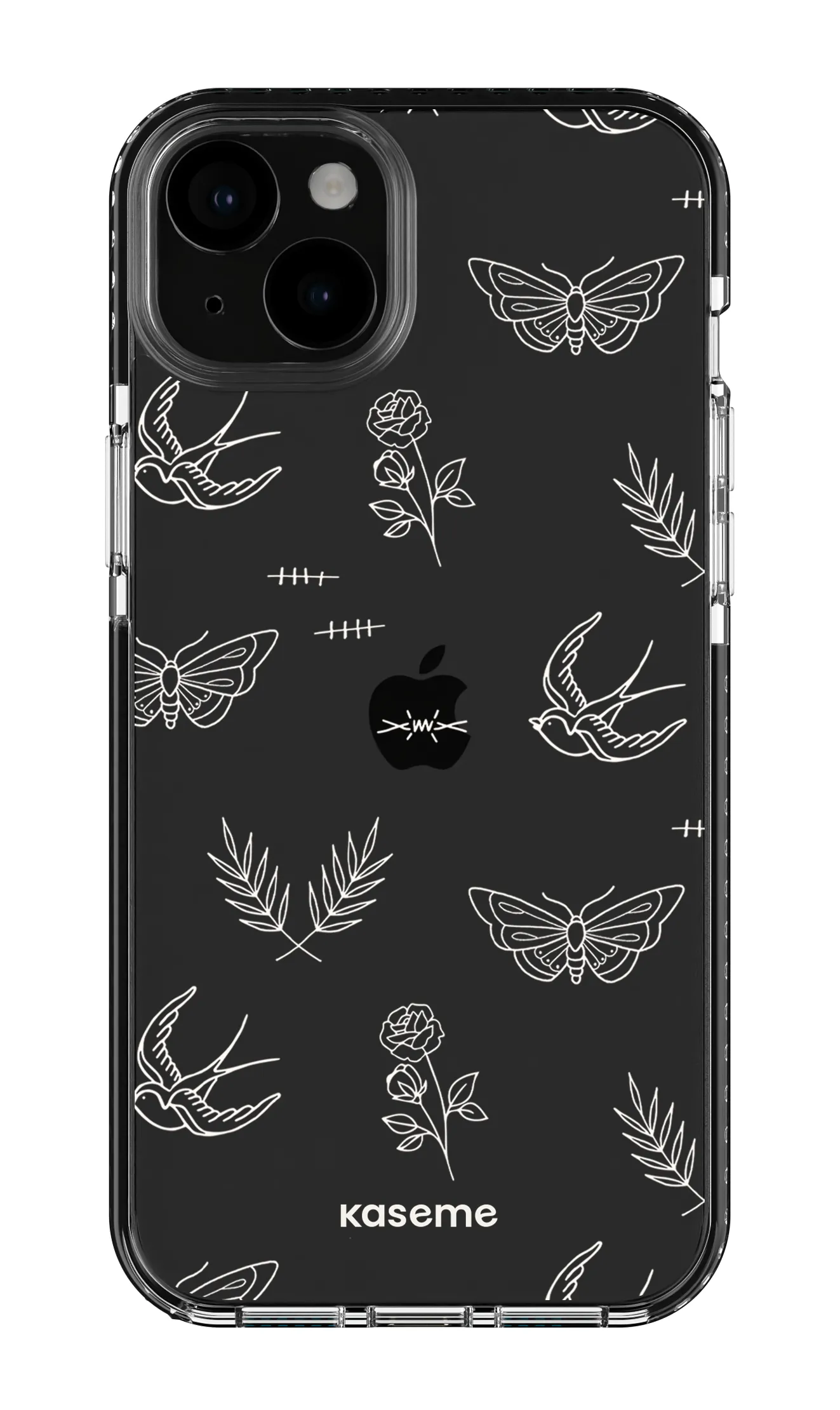Ink white clear case