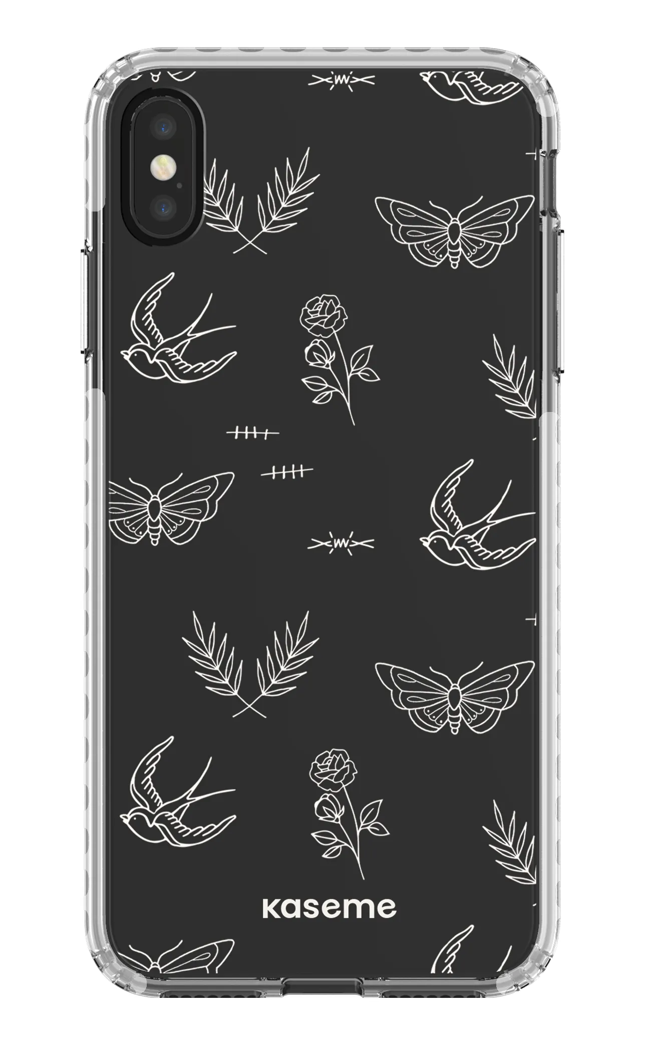 Ink white clear case