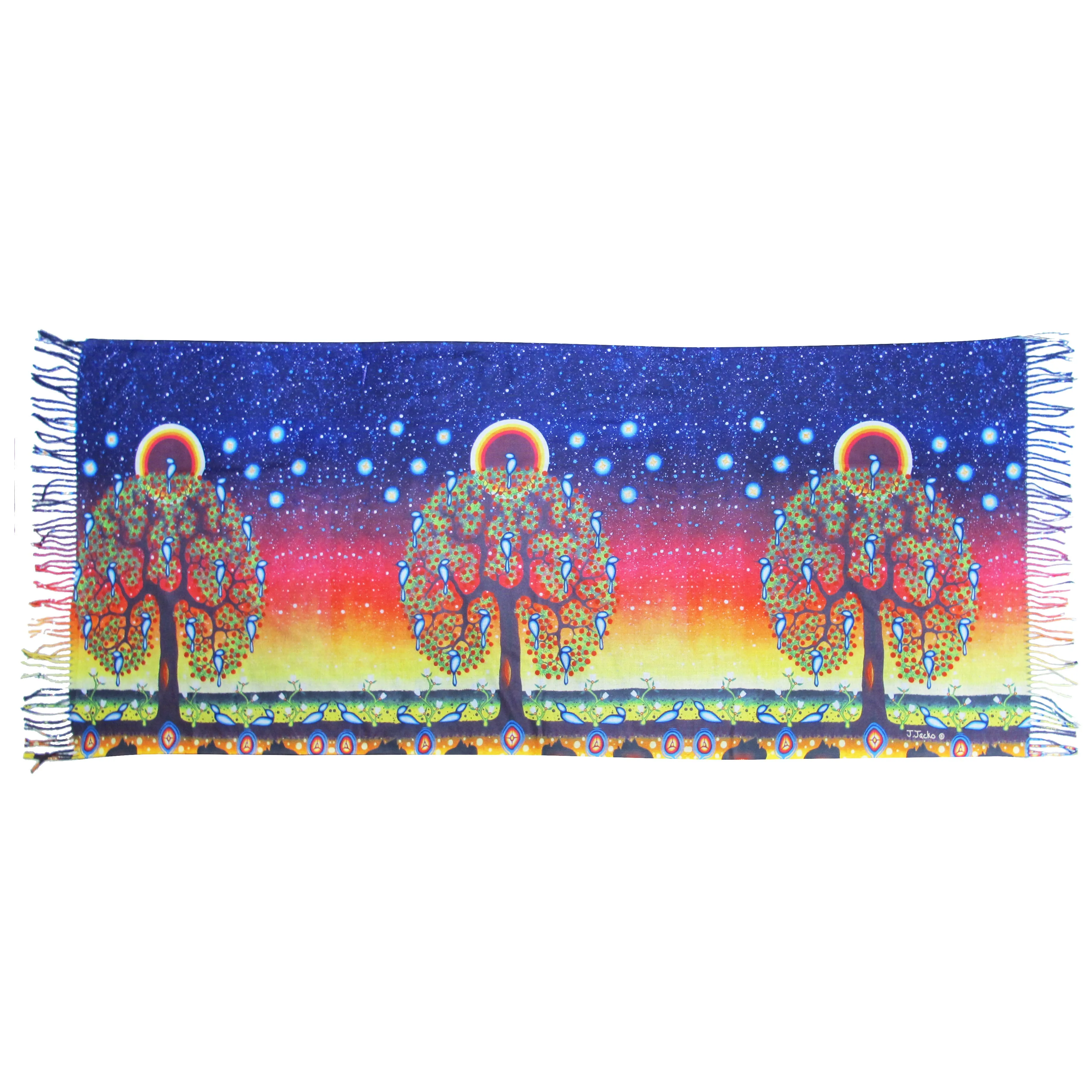 James Jacko Tree of Life Art Print Shawl - Out of Stock