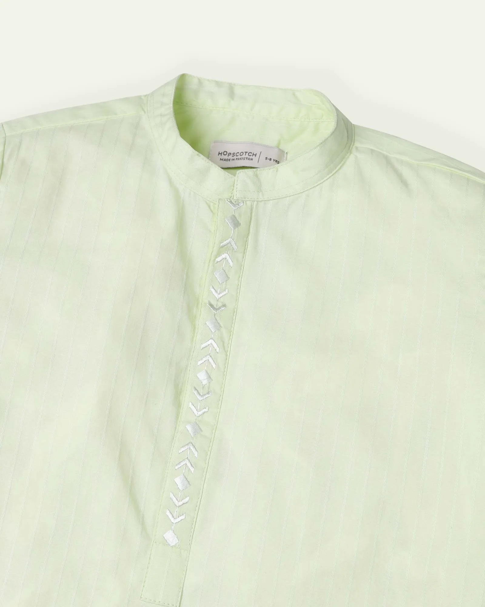 Lime Green Embroidered Kurta