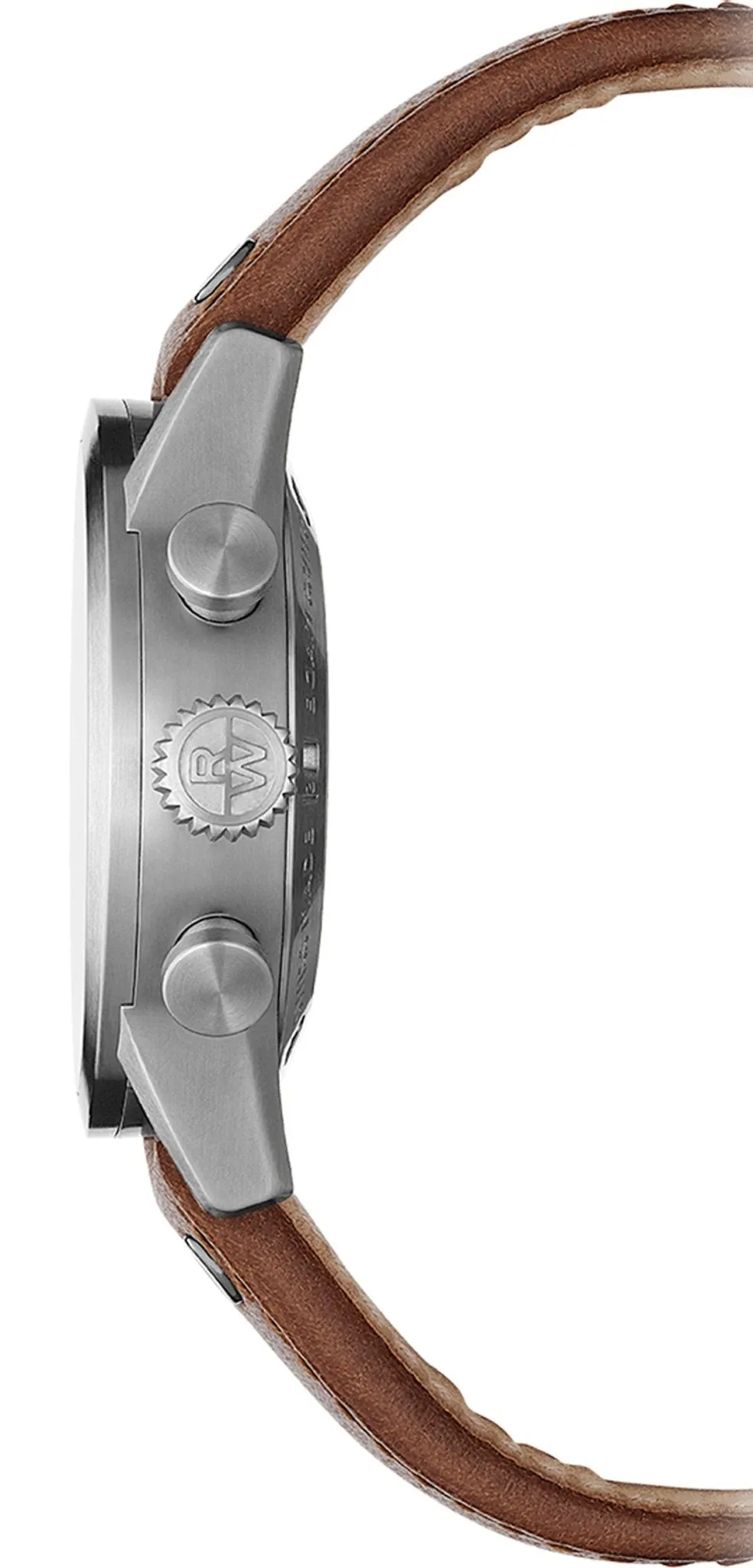 Limited Edition Raymond Weil Freelancer Automatic Pilot Flyback Chronograph Gray PVD Green Dial Brown Leather Strap Mens Watch 7783-TIC-05520