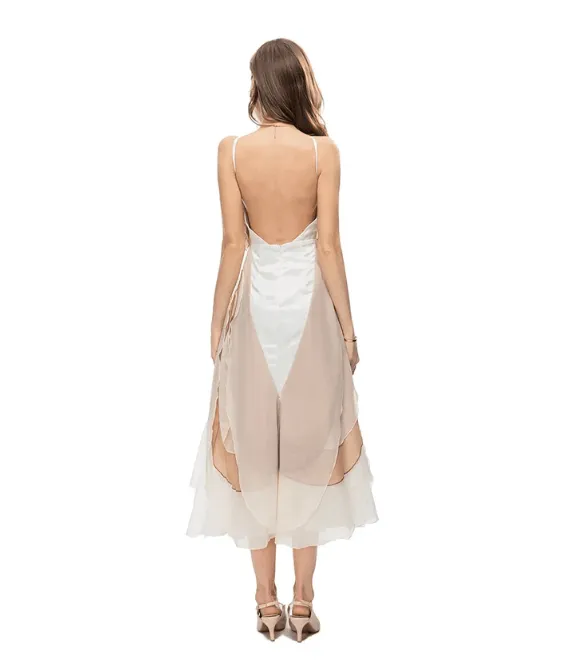 Lisa Petal Backless Dress