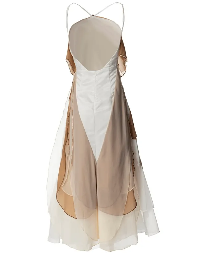Lisa Petal Backless Dress