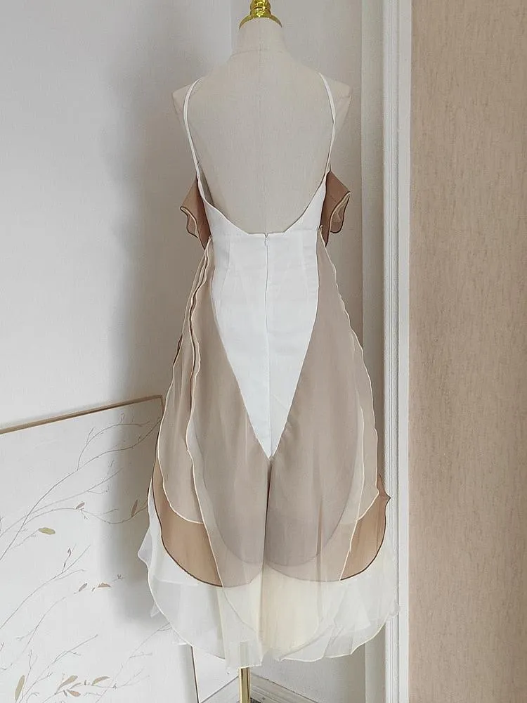 Lisa Petal Backless Dress