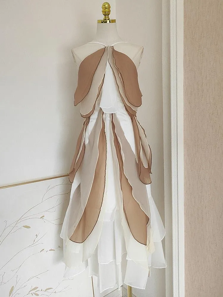 Lisa Petal Backless Dress