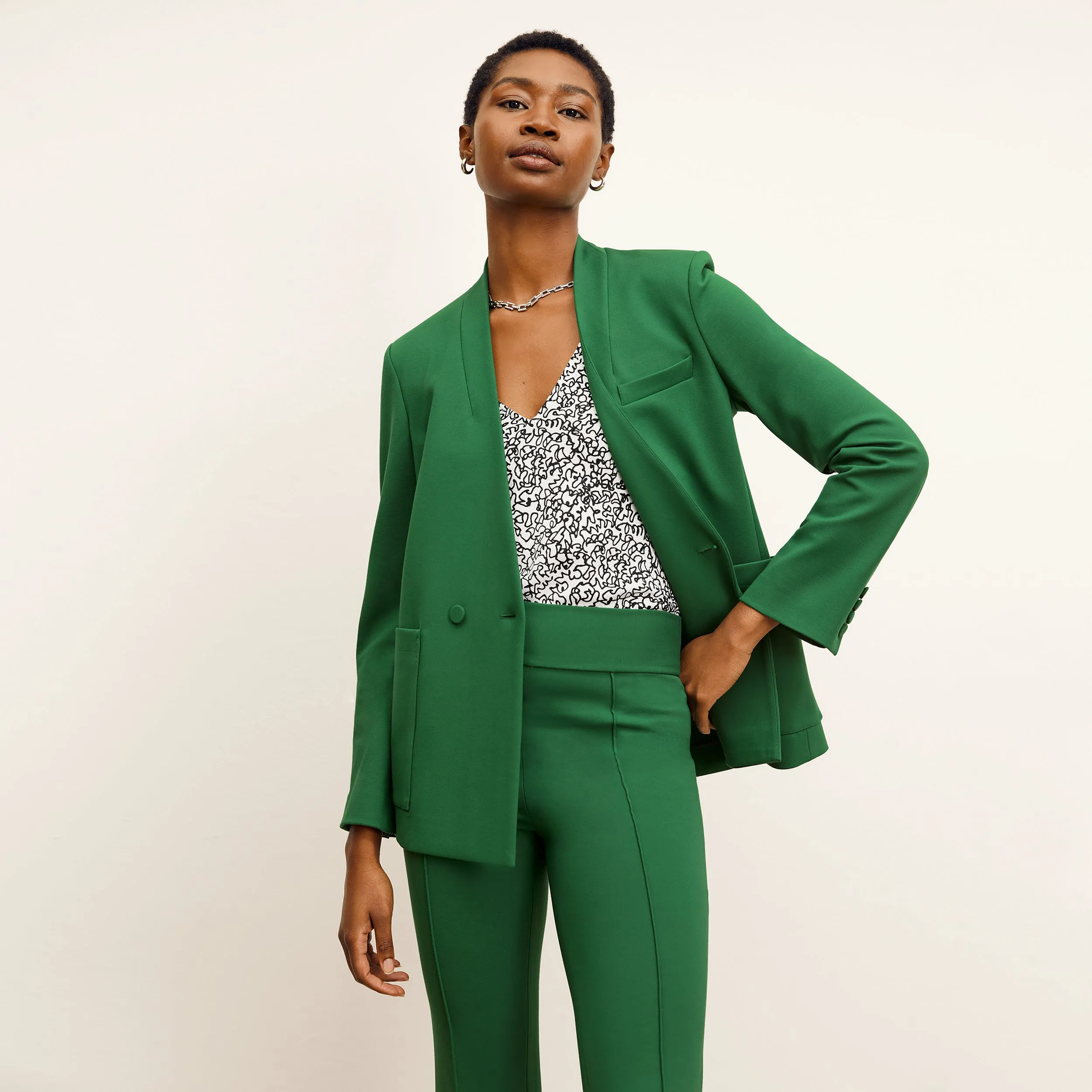 Lisey Cami - Washable Silk :: Scribble Print