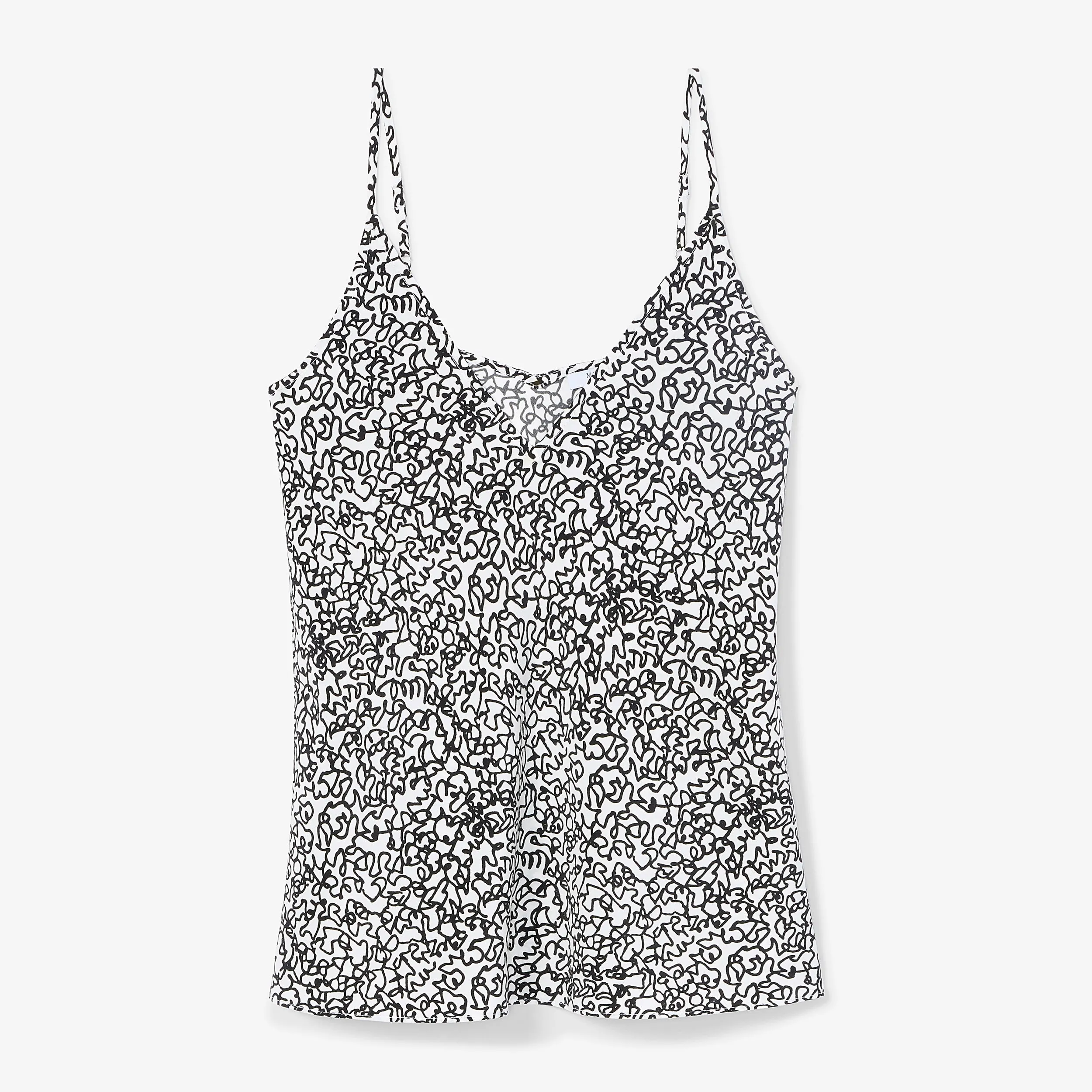 Lisey Cami - Washable Silk :: Scribble Print