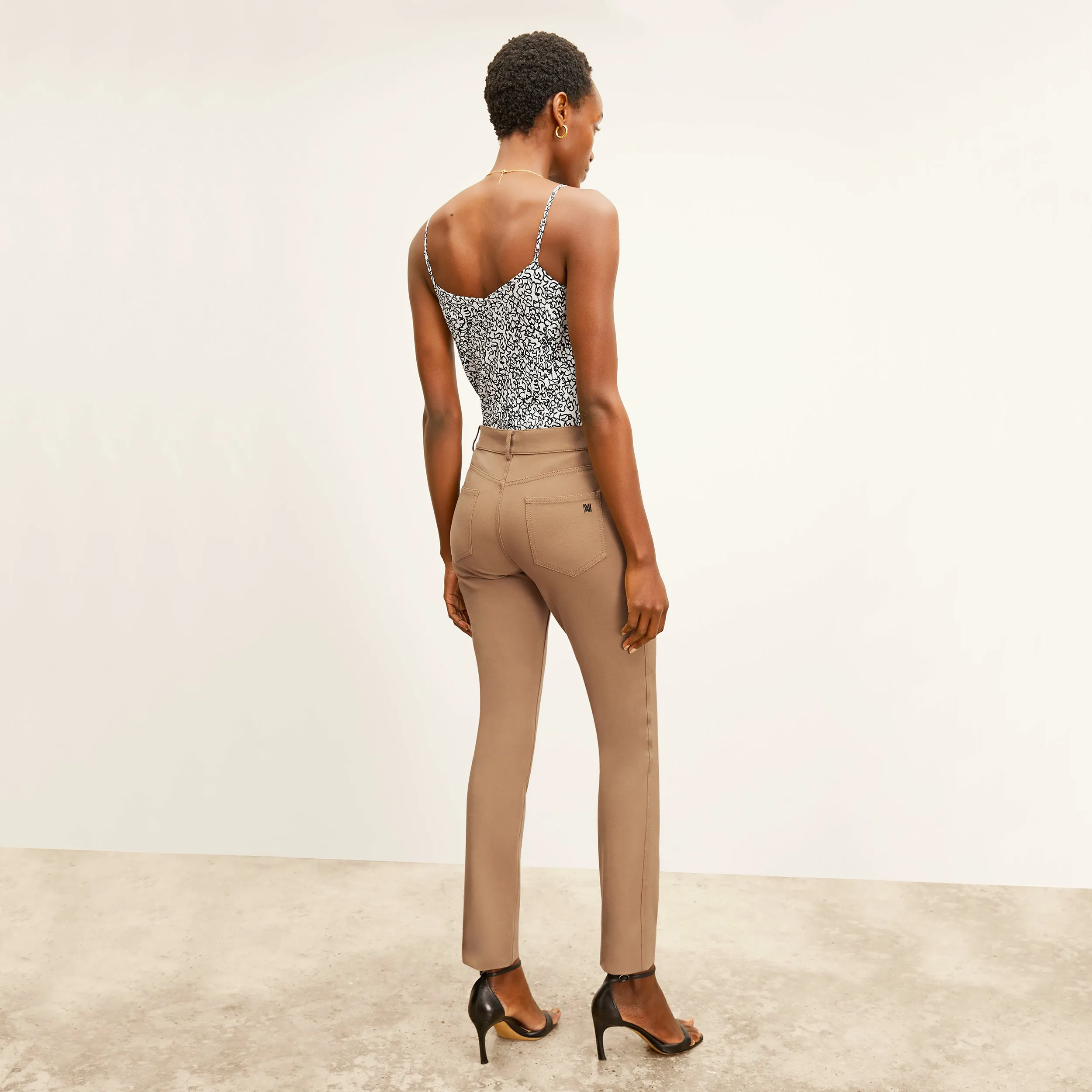 Lisey Cami - Washable Silk :: Scribble Print
