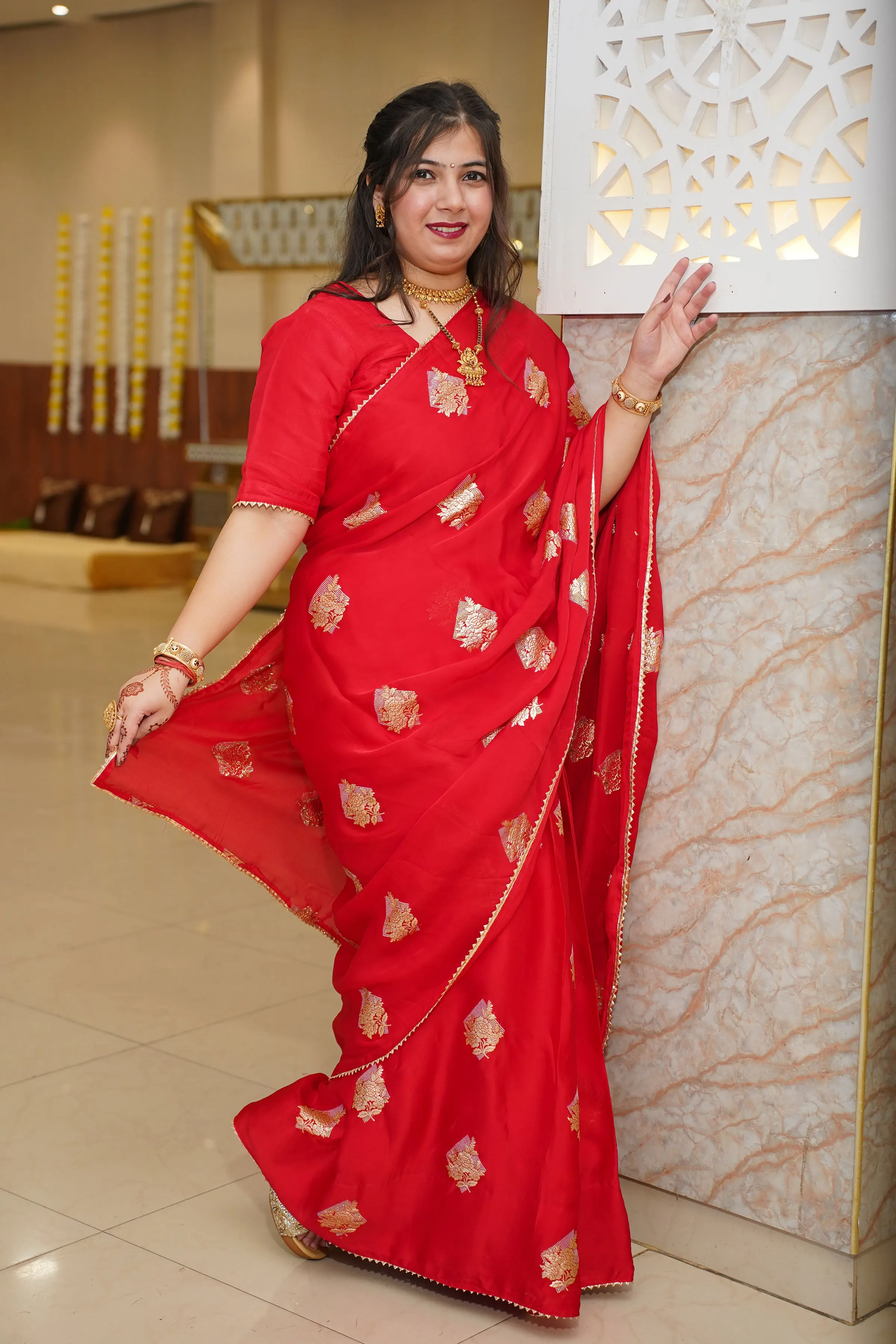 Manika Pre-Draped Jacquard Silk Saree