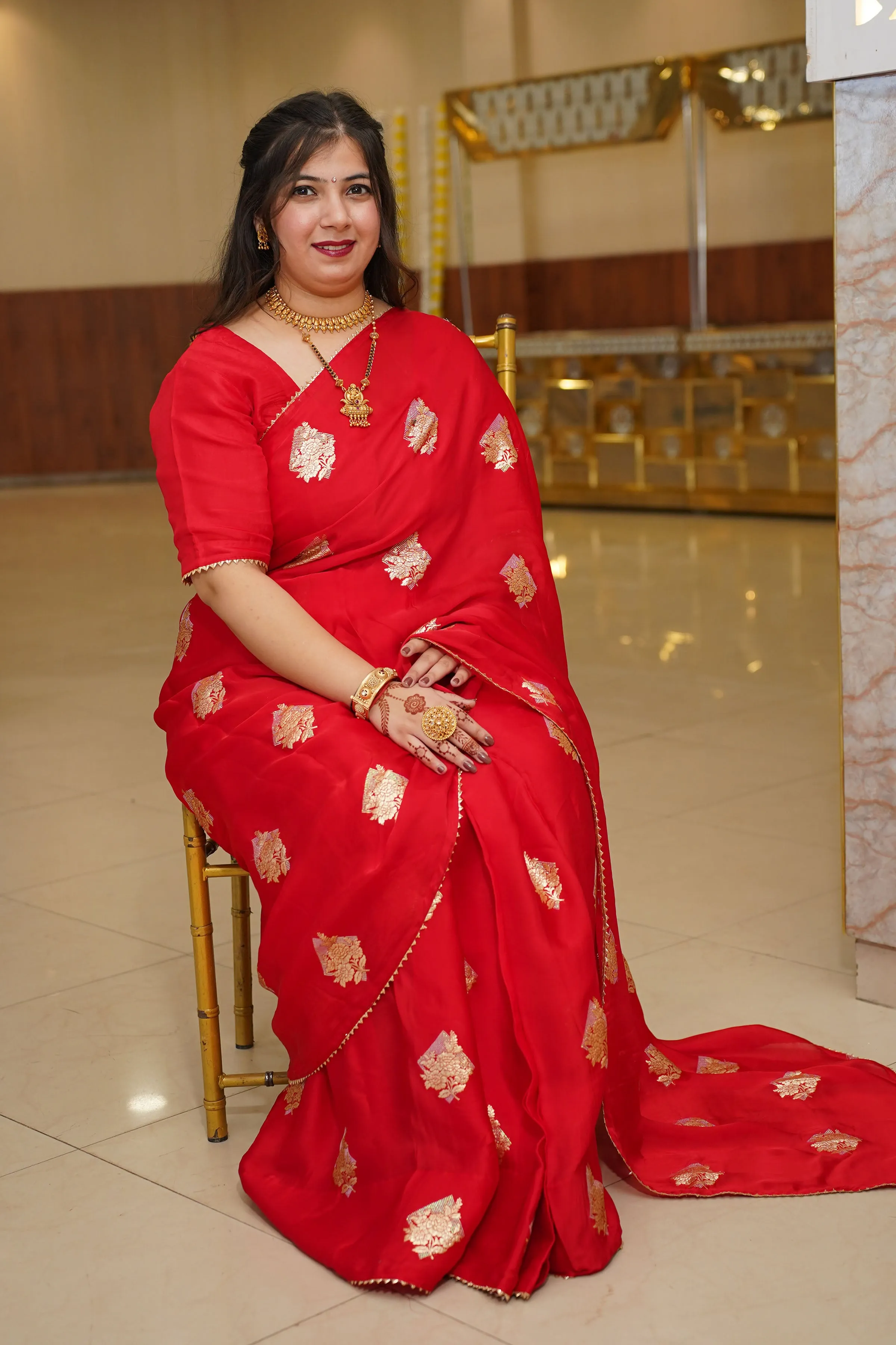 Manika Pre-Draped Jacquard Silk Saree