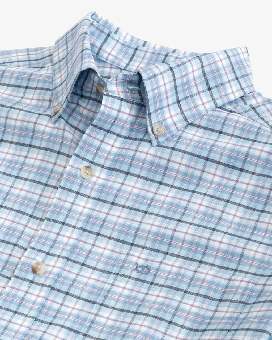 Mens Longsleeve Coastal Passage Patton Plaid Sportshirt