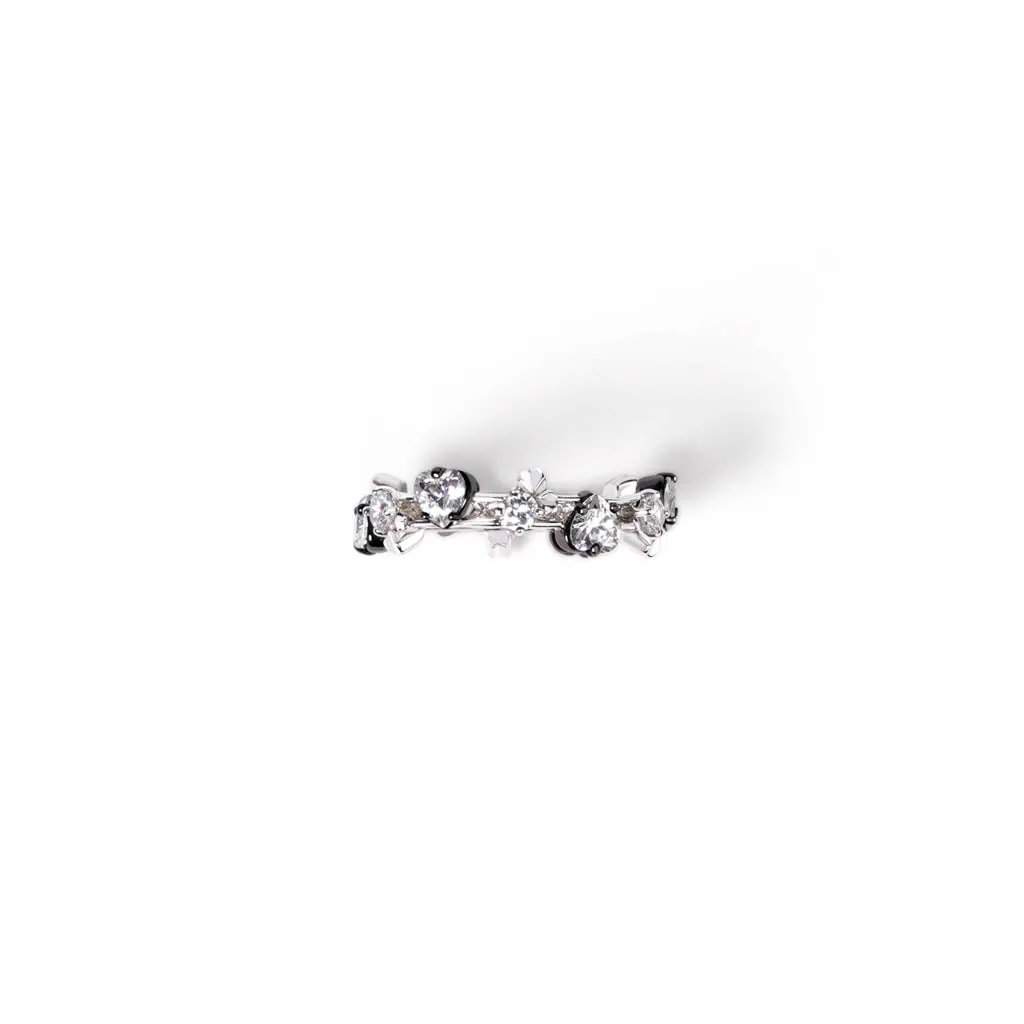 Mini Love Song Ring [White gems]
