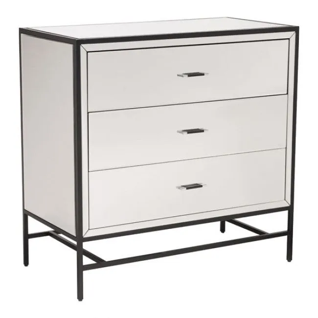 Mirror and Metal Cabinet