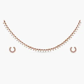 Narmeen Delicate CZ Necklace Set