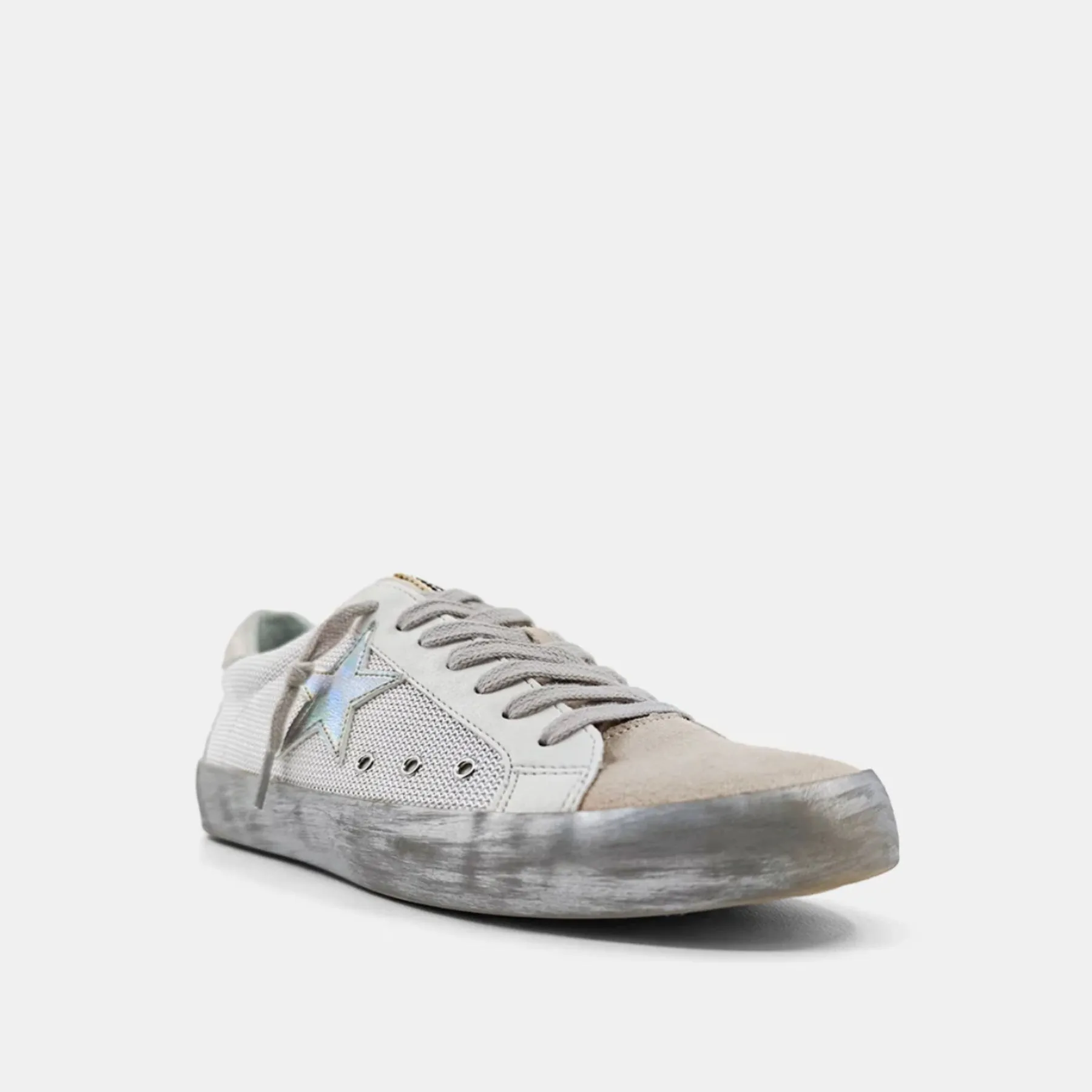 Paula White Mesh Sneakers