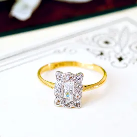 Pretty Edwardian Panel Ring