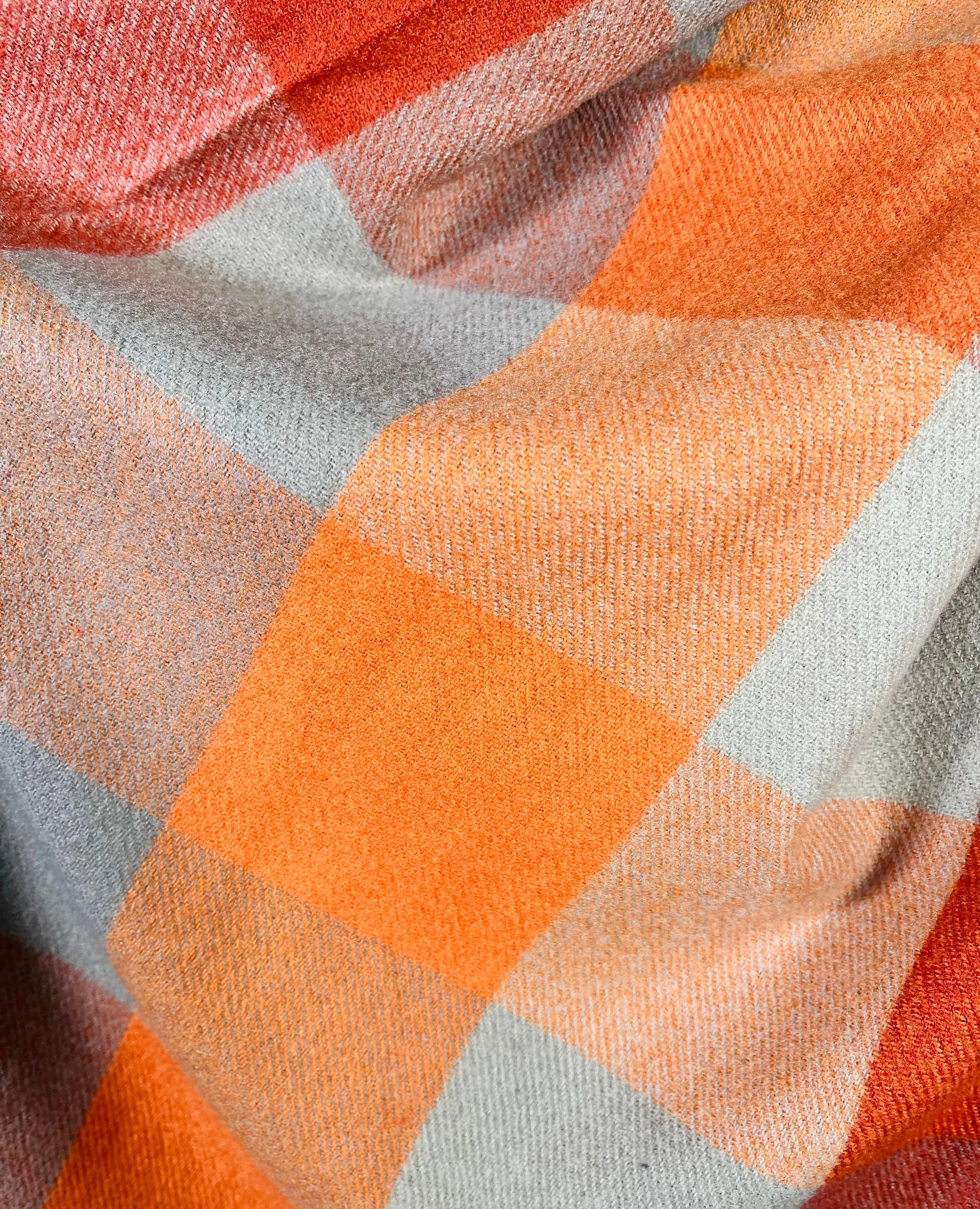 Rustic Charm Scarf/Shawl - Burnt Orange