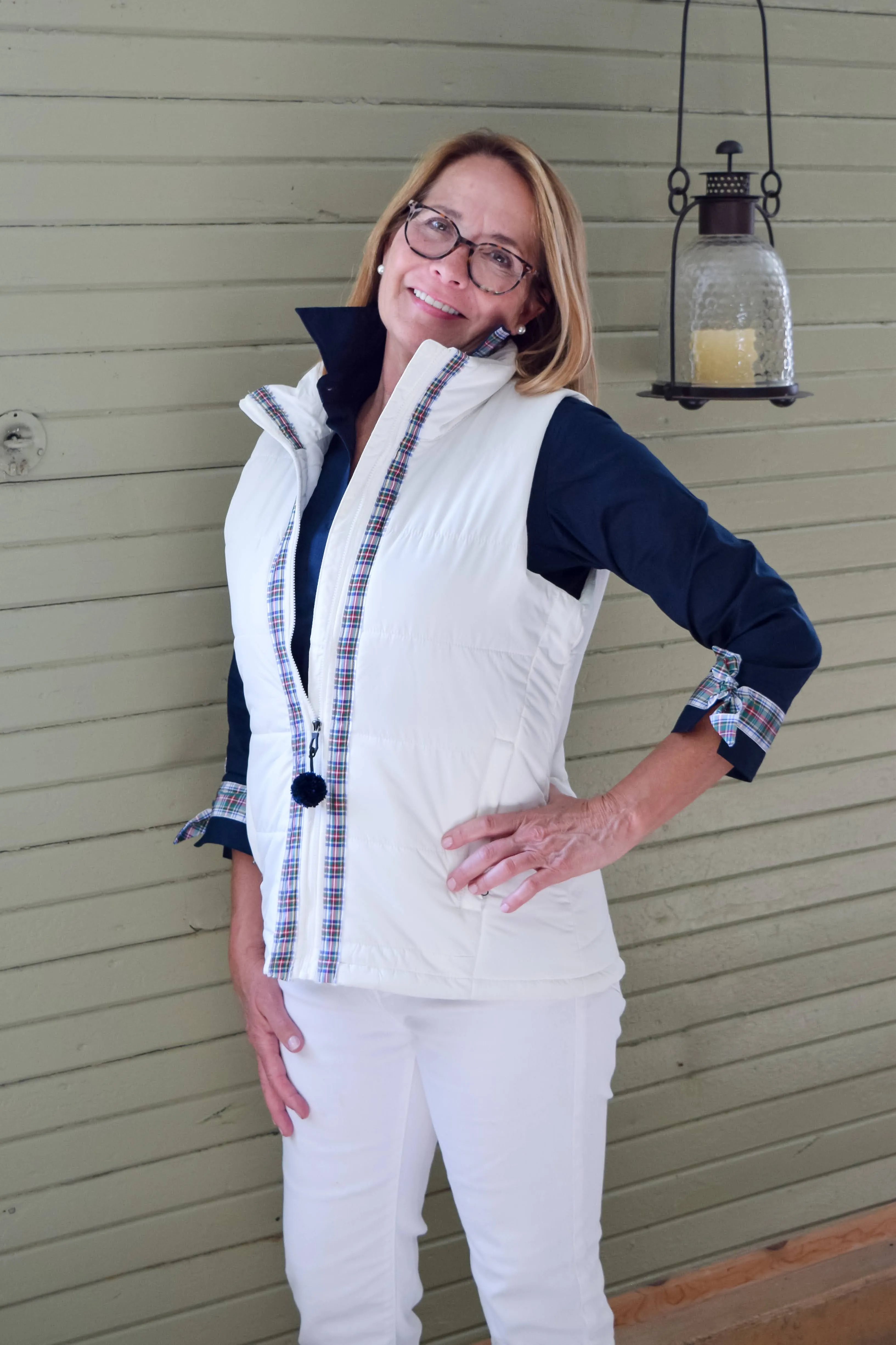 SALE - XS, S & XL ONLY - Maggie May Ribbon Puffer Vest (PF38) *FINAL SALE*