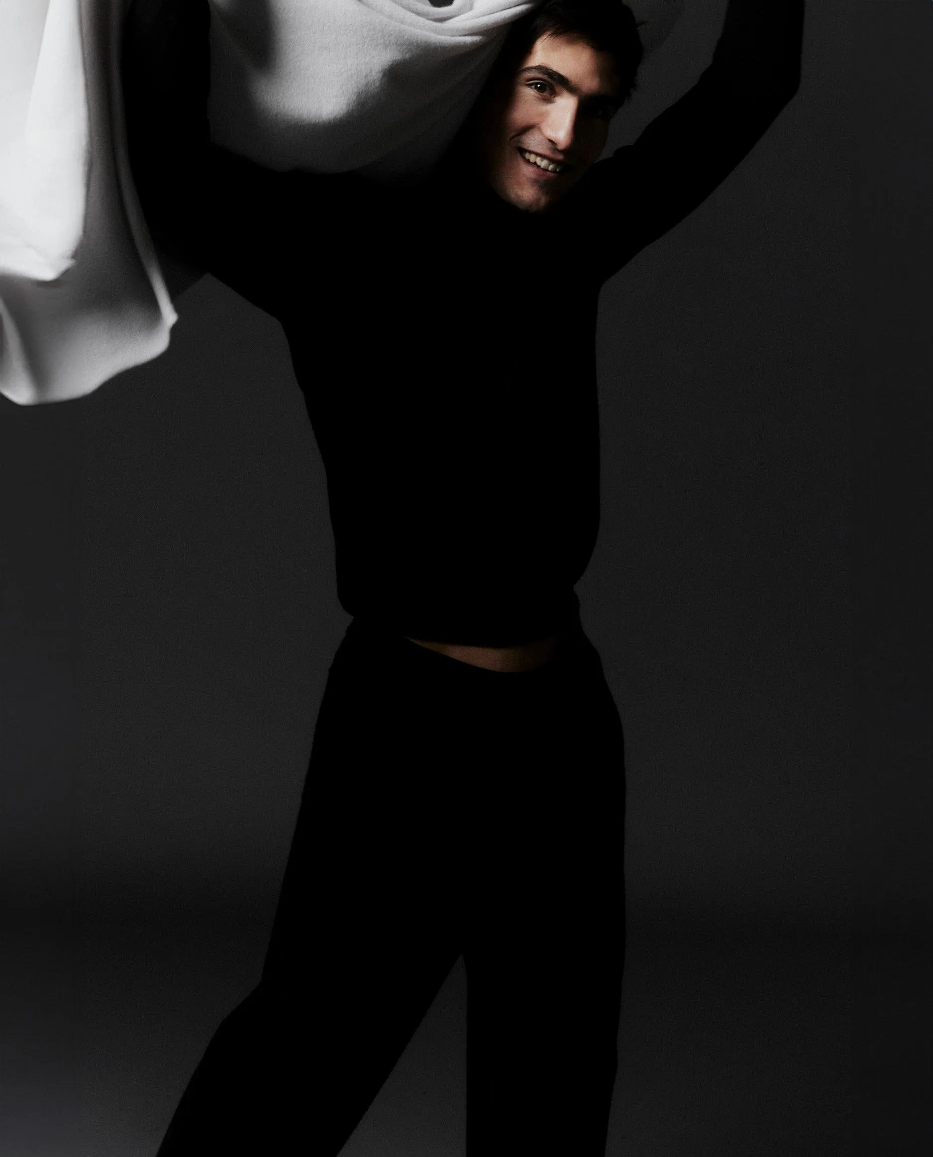 Schal aus Cashmere in Schwarz