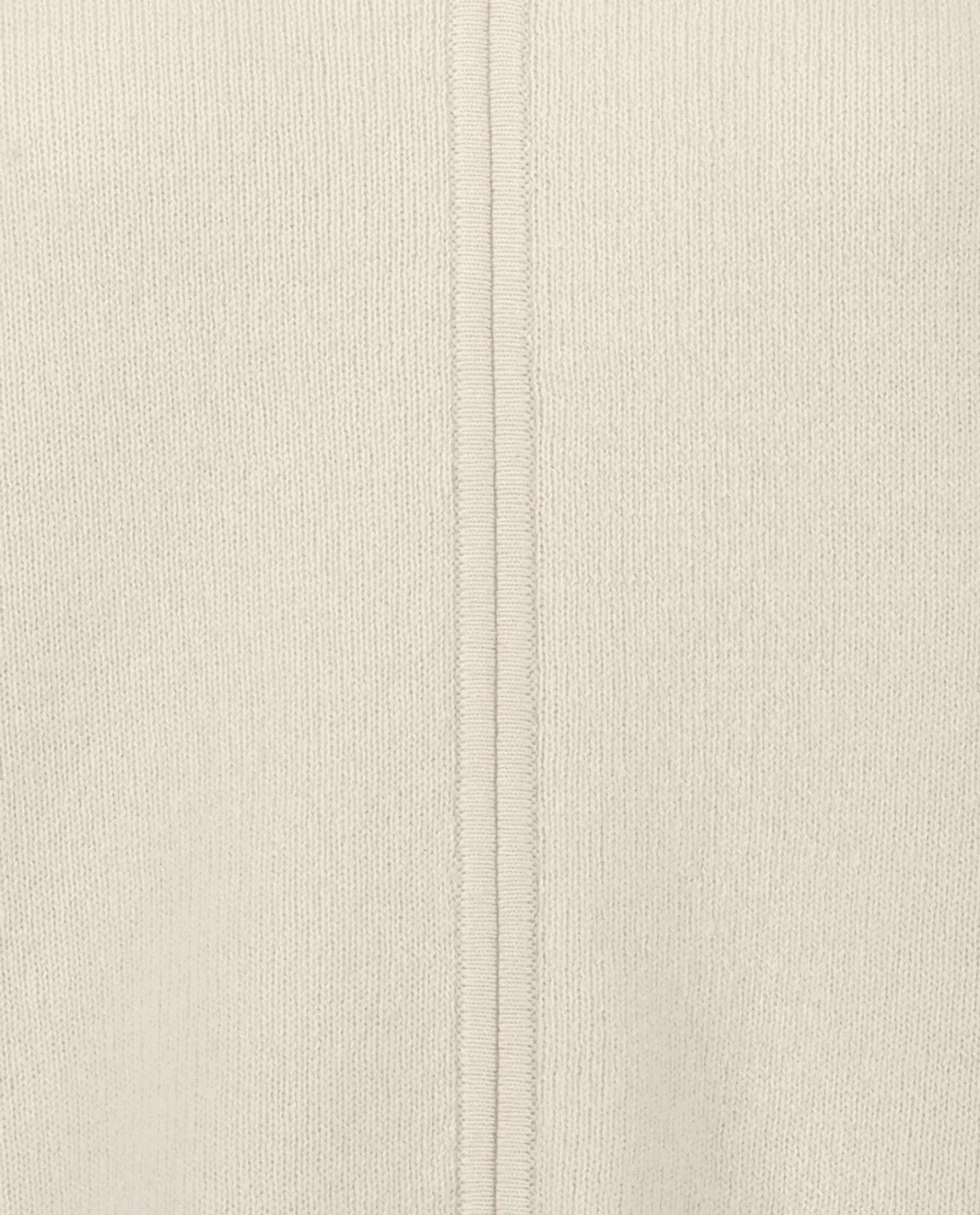 V-Pullover aus Cashmere-Mischung in Creme