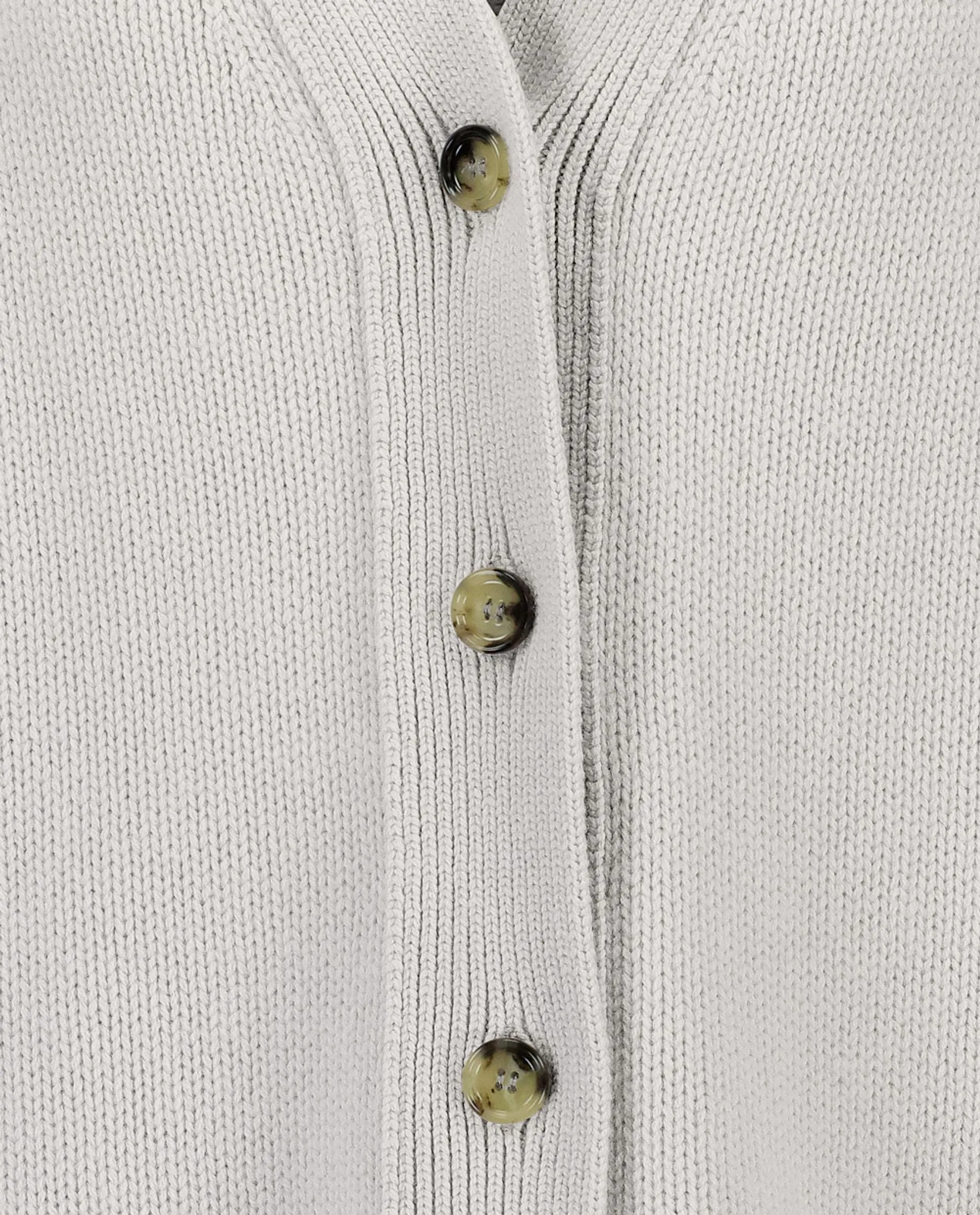 V-Strickjacke aus Cashmere-Mischung in Grau