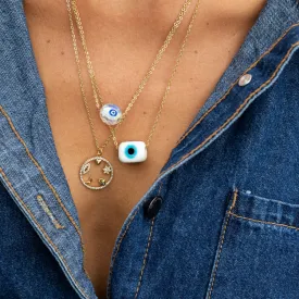 Yael Glass Bead Necklace - White