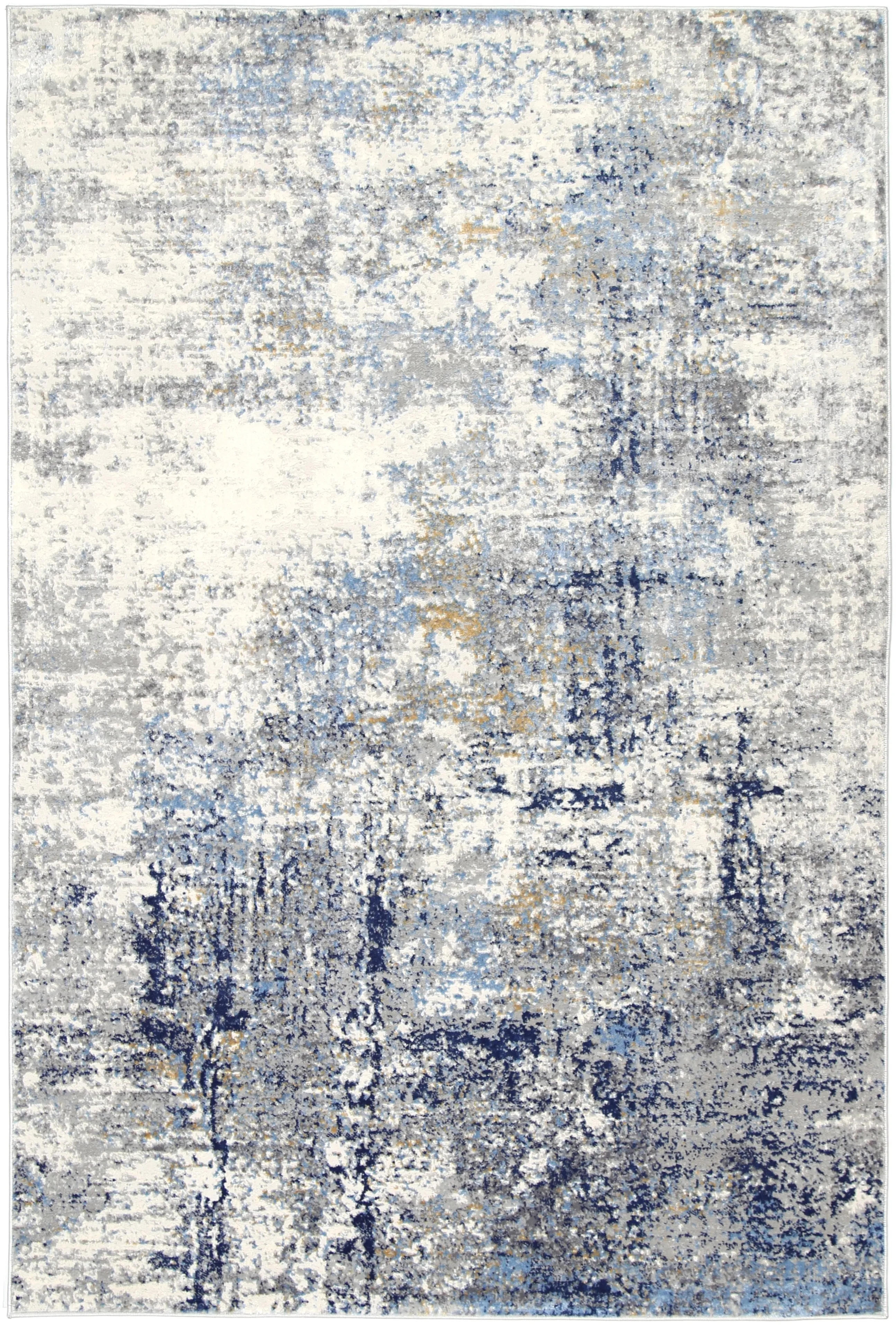Yasmine Navy Blue Modern Rug