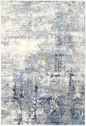 Yasmine Navy Blue Modern Rug